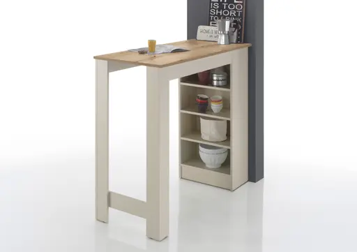 Bartisch - LB ca. 115x50 cm, Evoke Eiche Nachbildung, Kaschmir