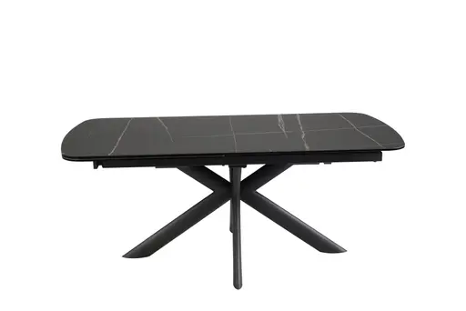 Esstisch MAXIE - ausziehbar, LB ca. 190x98 cm, Glaskeramik, Anthrazit Struktur