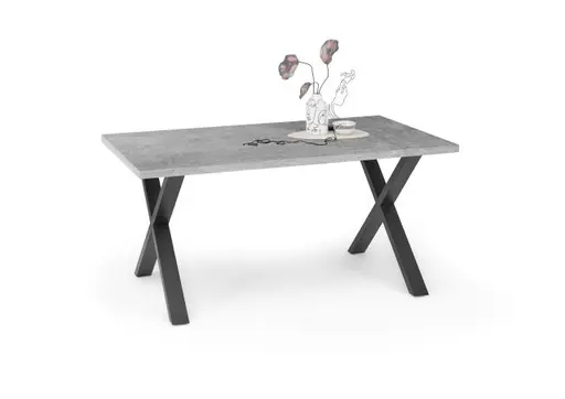 Esstisch - LB ca. 160x90 cm, Graphit, Schwarz