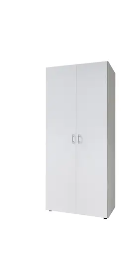 Drehtürenschrank- B ca. 80 cm, Weiß
