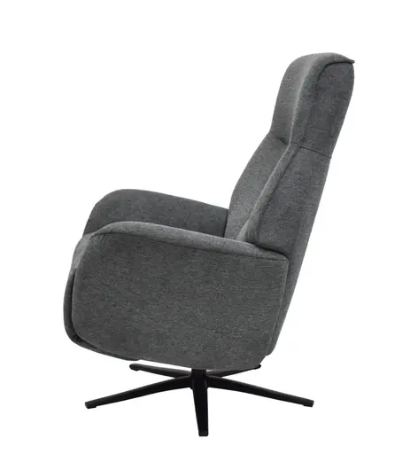 TV-Sessel MARCELAS - drehbar, Relaxfunktion, Kopfteilverstellung, Stoff, Grau