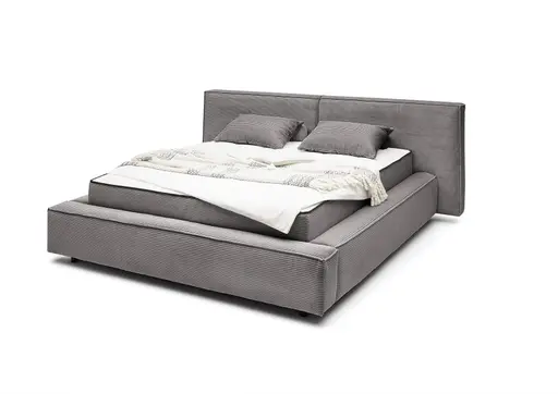 Polstergestell- Liegefläche ca. 180x200 cm, Stoff, Ash