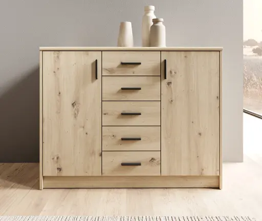 Kommode - B ca. 109 cm, Artisan Eiche Nachbildung