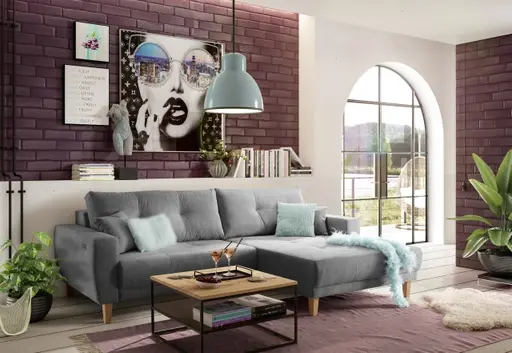 Couchtisch - LB ca. 70x70 cm, Wildeiche Massiv, Schwarz