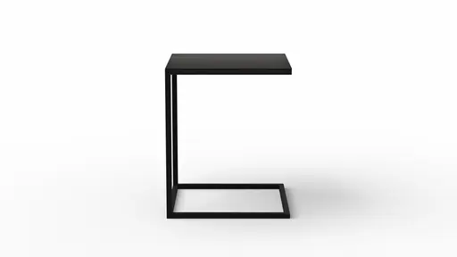 Überstelltisch Kai - LBH ca. 40x40x50 cm, Metall, Schwarz