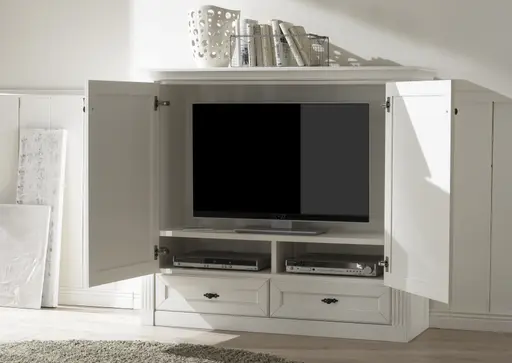 TV - Schrank - Lack, weiß