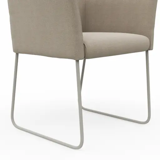 Armlehnstuhl Cosyra - Stoff, Beige