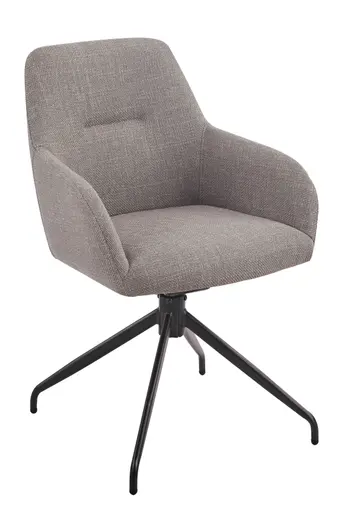 Armlehnstuhl - drehbar, Stoff, Schlamm