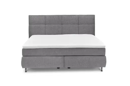  Boxspringbett ALICA- Liegefläche ca. 180x200 cm, Stoff, Anthrazit