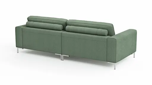 Sofa Solano - 3-Sitzer, Stoff, Eukalyptus