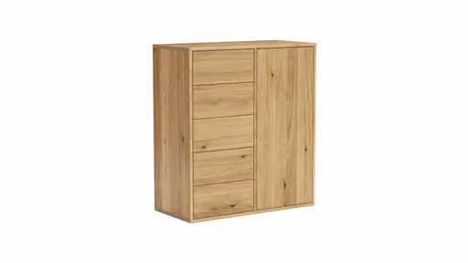 Kommode Williston - Wildeiche geölt, Front sandgestrahlt