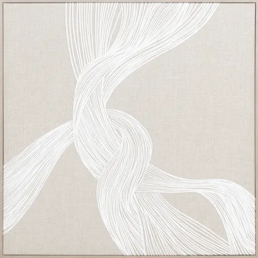 Gerahmtes Bild - BHT ca. 80x80x4 cm, Beige