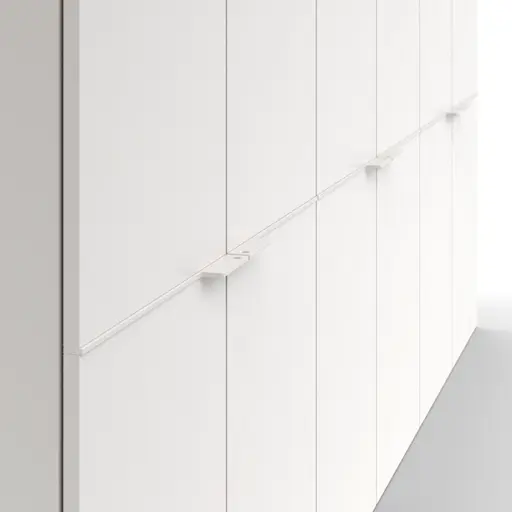 Drehtürenschrank Matera - BTH ca. 301x60x235 cm, Lack Matt, Weiß