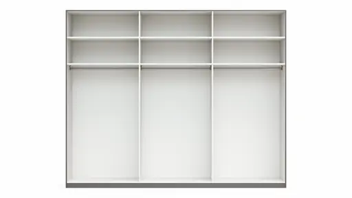 Drehtürenschrank Viana - B. ca. 299 cm, Lack, Steingrau