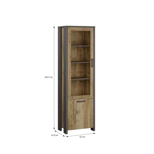 Vitrine FEA- Mango, Grau