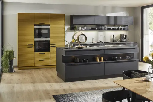 Inselküche 56.210 GL 3 521, Onyxschwarz