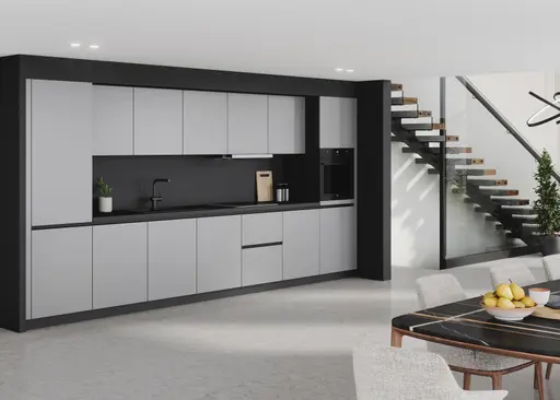 Küchenzeile 56.210 4 523, Titanio metallic matt