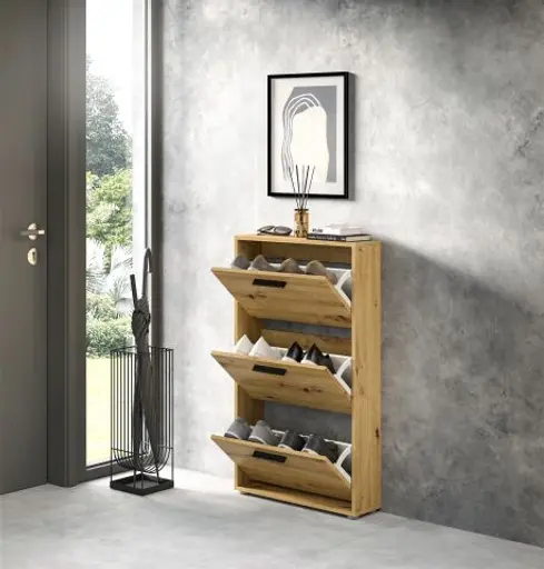 Schuhkipper - B ca. 59 cm, Artisan Eiche Nachbildung