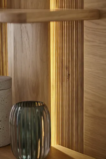 Wohnwand Paso - Asteiche bianco