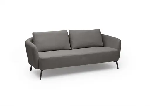 Sofa CARLLOTA - 3-Sitzer, Stoff, Anthrazit