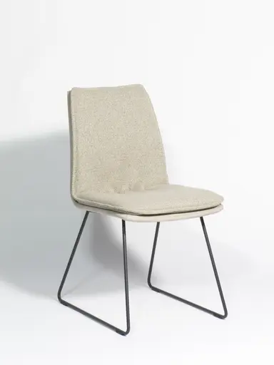 Polsterstuhl - Stoff, beige