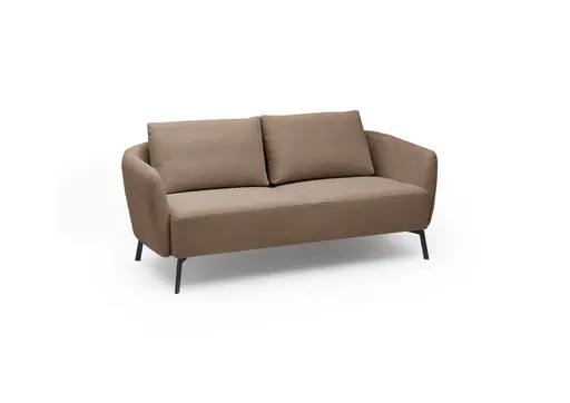 Sofa CARLLOTA - 2,5-Sitzer, Stoff, Taupe