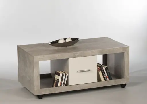 Couchtisch - LB ca. 115x60 cm, Beton Dekor