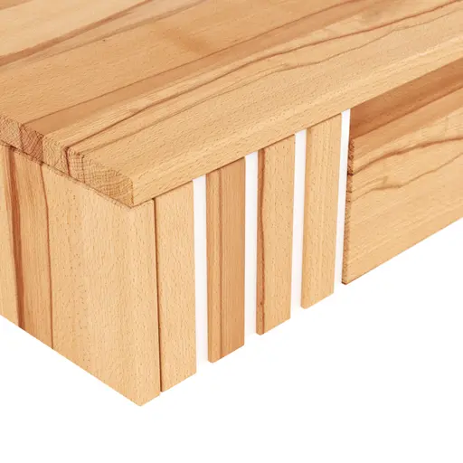  Nachtkonsole Tigris - links, Kernbuche massiv, geölt