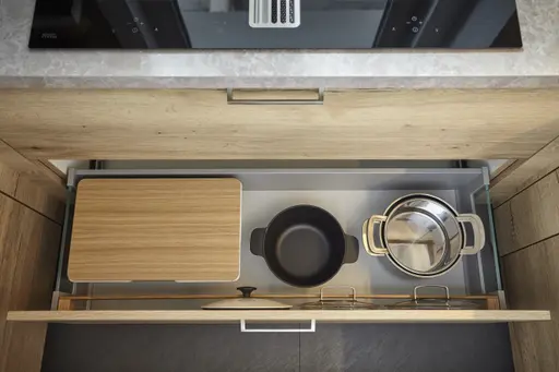 U-Küche 52.190 GL 7 519, Alteiche Provence Synchronpore Nachbildung 