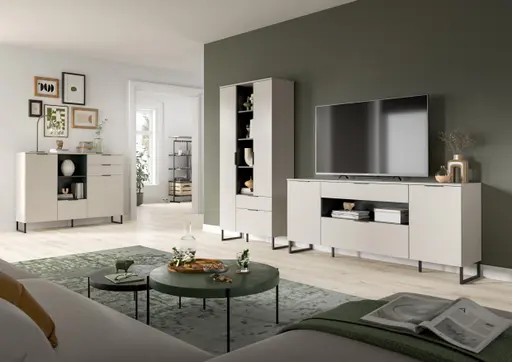 Stauraumelement - B ca. 90 cm, Kaschmir, Schwarz