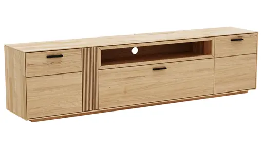 Lowboard Estana - Eiche massiv, legno