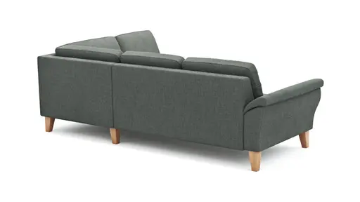 Ecksofa Rockport A - 2,5-Sitzer mit Ecke rechts, Stoff, Grau