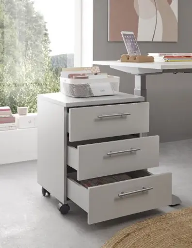 Rollcontainer - B ca. 40 cm, Lichtgrau