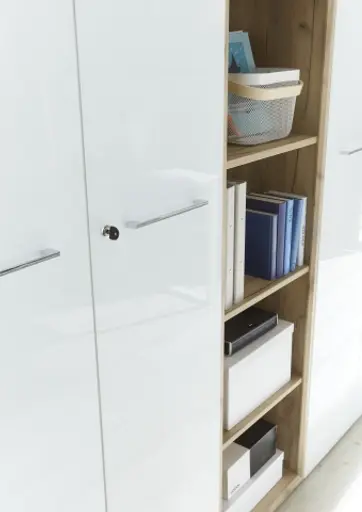 Aktenregal GWEN - B/H/T ca. 50x196x37 cm, Eiche Dekor