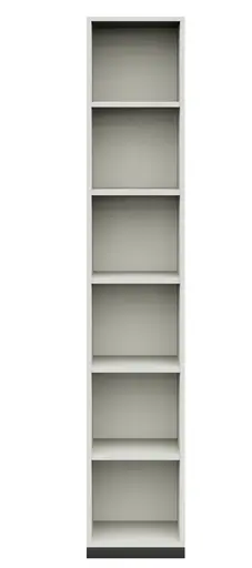 Regal - B. ca. 40 cm, Melamin, Mittelgrau