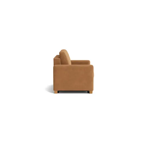 Sofa Lakeville 1 - inkl. Schlaffunktion, Gestell schwarz, Stoff, Senfgelb