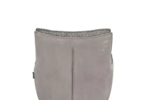 Armlehnstuhl MANDY - drehbar, Stoff, Graubeige