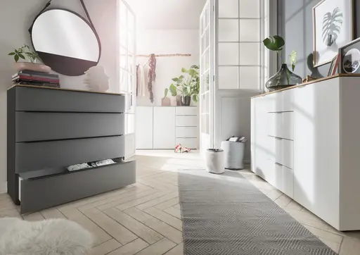 Kommode Colorado Beimöbel - BHT ca. 135x87x43 cm, Weiß