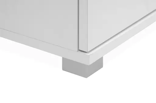 Sideboard- Weiß, Eiche Dekor