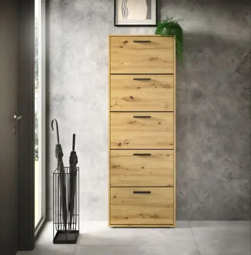 Schuhkipper - B ca. 59 cm, Artisan Eiche Nachbildung