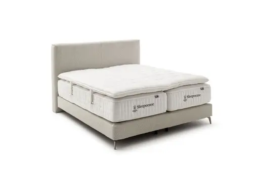  Boxspringbett Contur 4600 - Liegefläche  ca.180x200 cm, Boucle, Beige