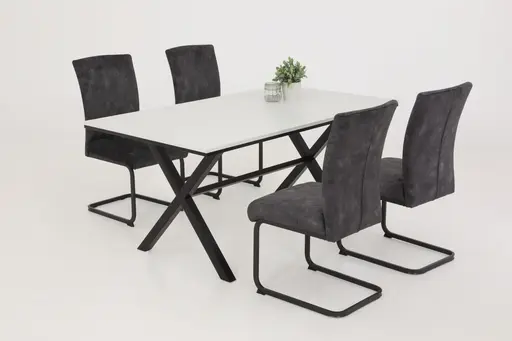 Freischwinger - Stoff, Anthrazit