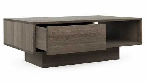 Couchtisch Saratoga - Buche massiv, silbergrau geölt