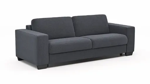 Sofa Nuoro - 3-Sitzer inkl. Schlaffunktion, Stoff, Eisblau