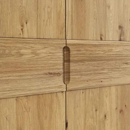 Drehtürenschrank Baltimore - B. ca. 291 cm, Wildeiche massiv