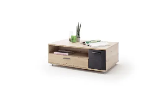 Couchtisch - mit Schubkasten, LBH ca. 115x70x42 cm, Balkeneiche