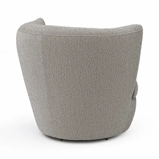 Sessel Cativa -  drehbar, Stoff, Graubeige