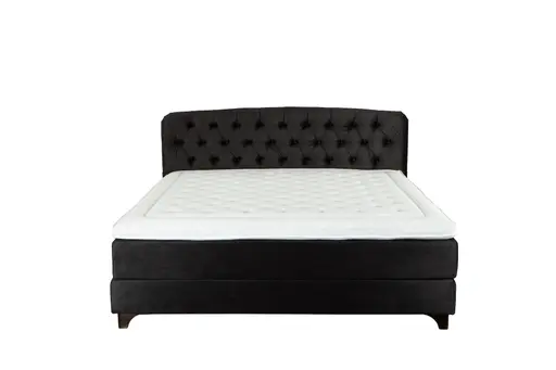 Boxspringbett - Liegefläche 180x200 cm, Stoff, Braun