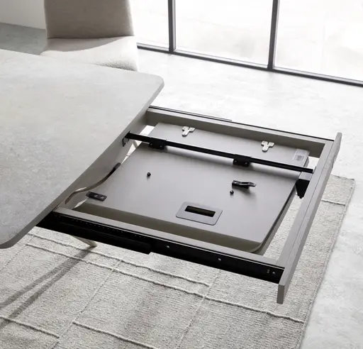 Esstisch Sedana - ausziehbar, LB ca. 200x100 cm, HPL, Grau