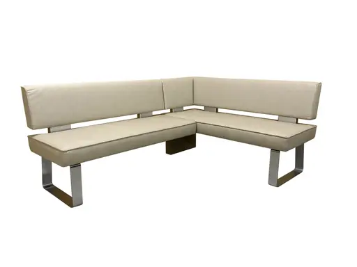 Eckbank EM Variantes - Stellmaß ca. 203x156 cm, Stoff, creme